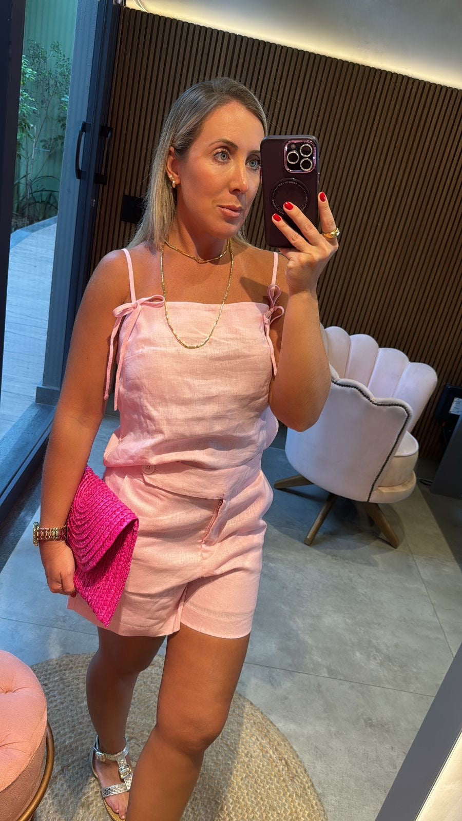 Conjunto Agnes em linho