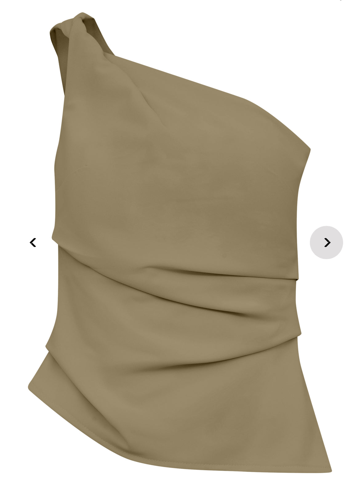 Blusa um ombro alfaiataria