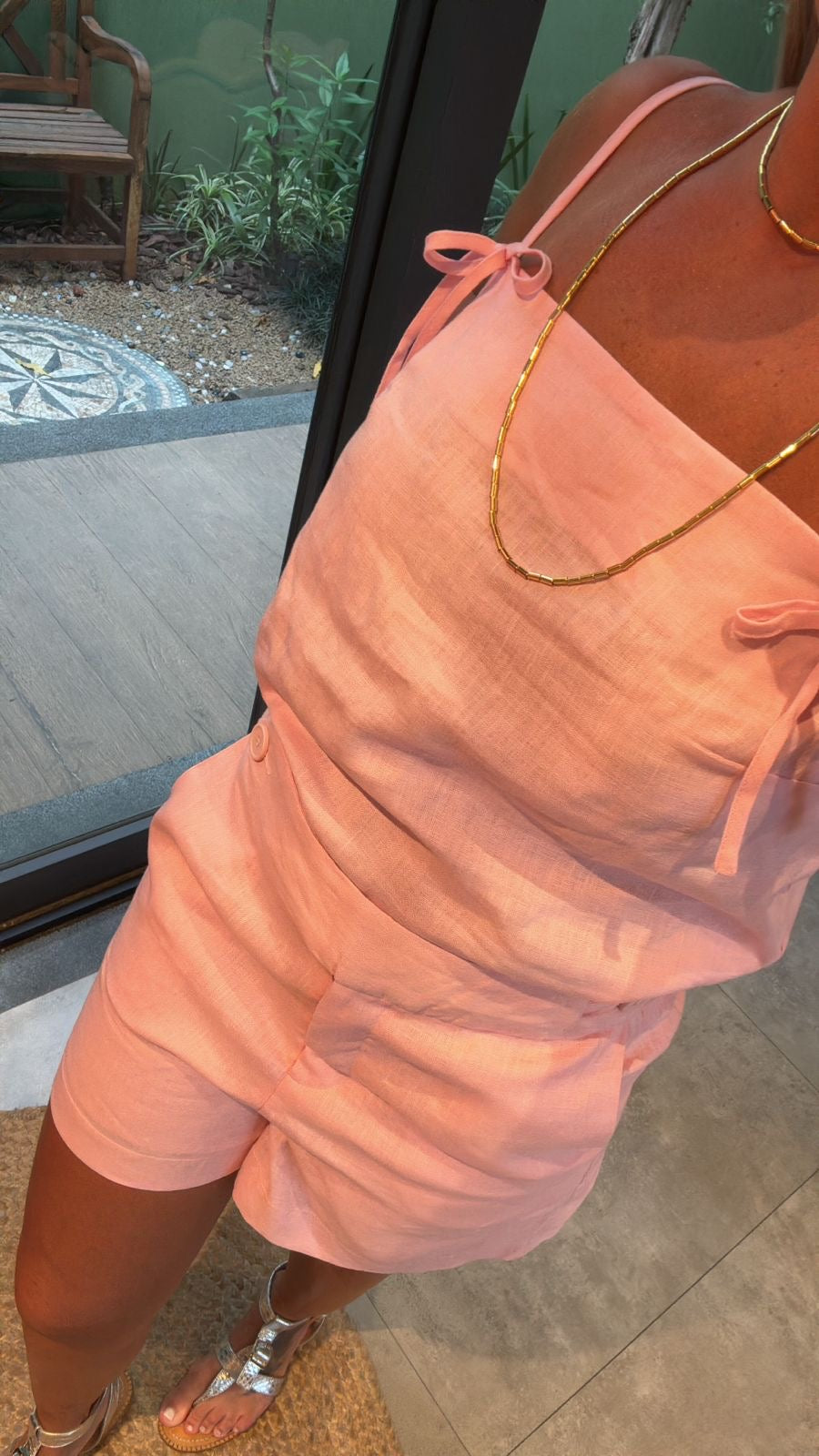 Conjunto Agnes em linho