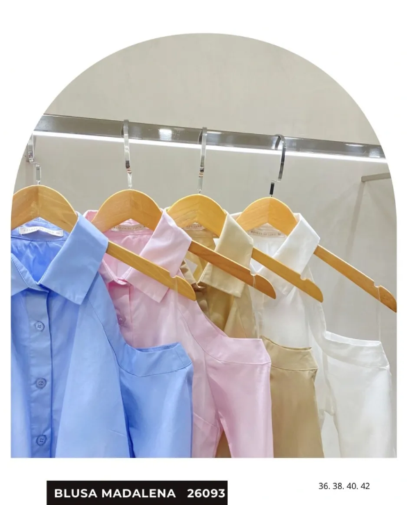Camisa tricoline ombro a ombro