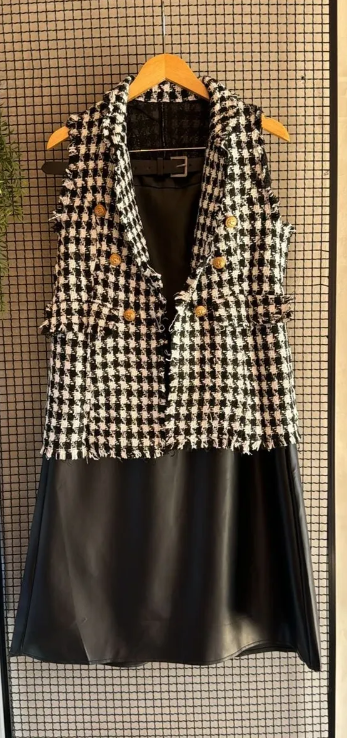 Colete tweed