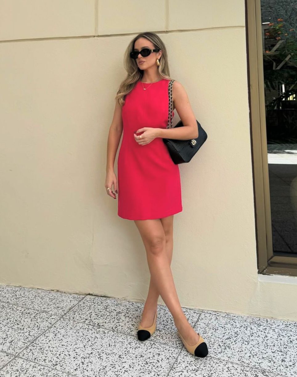 Vestido em alfaiataria curto