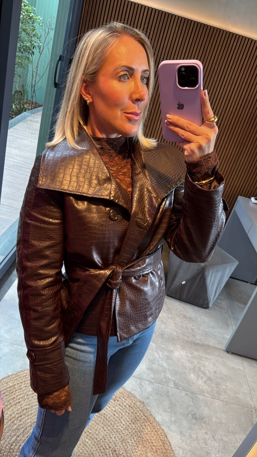 Jaqueta Trench  crocro