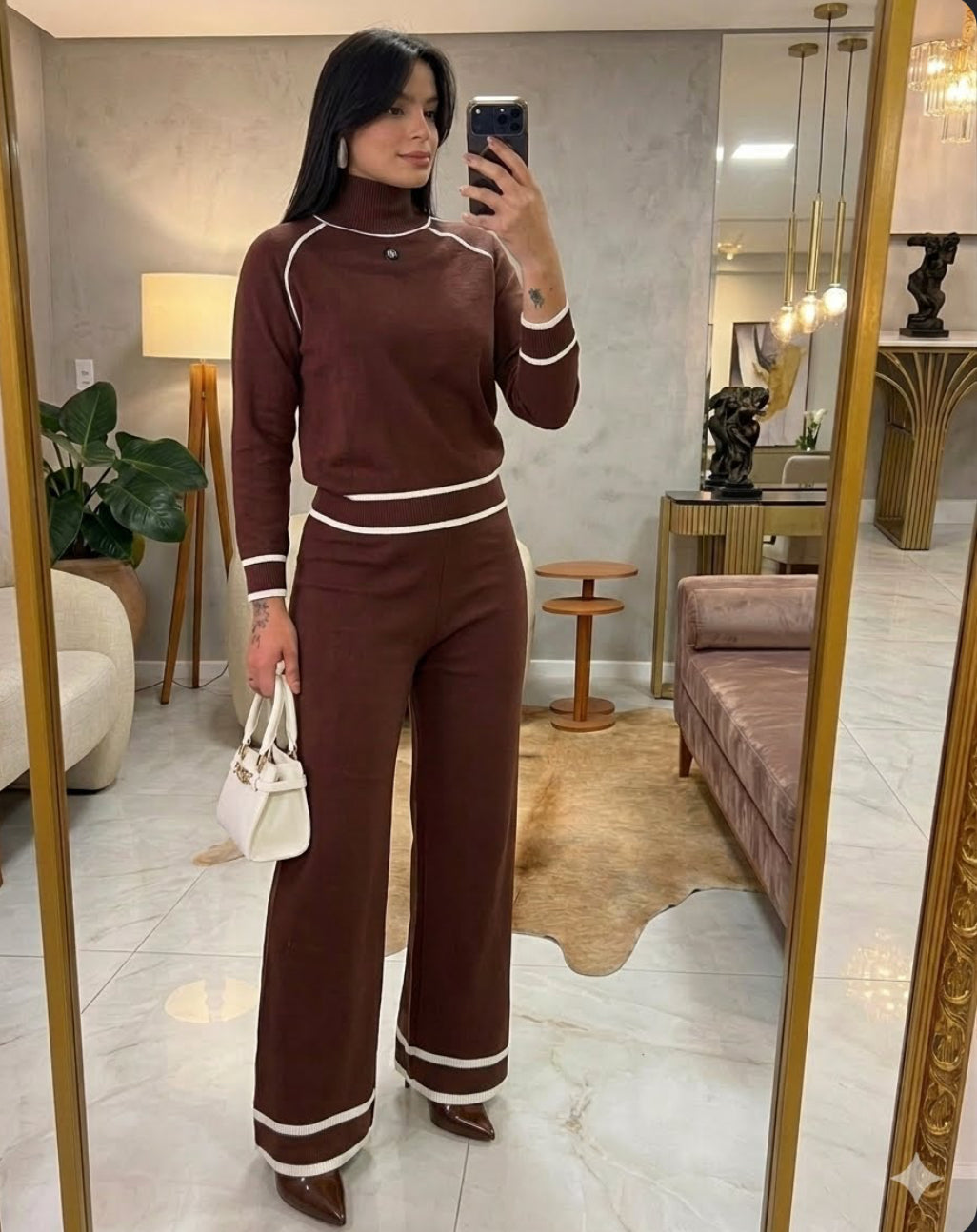Conjunto em tricô importado