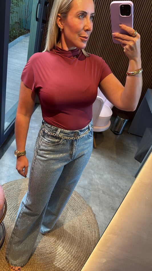 Calça com strass