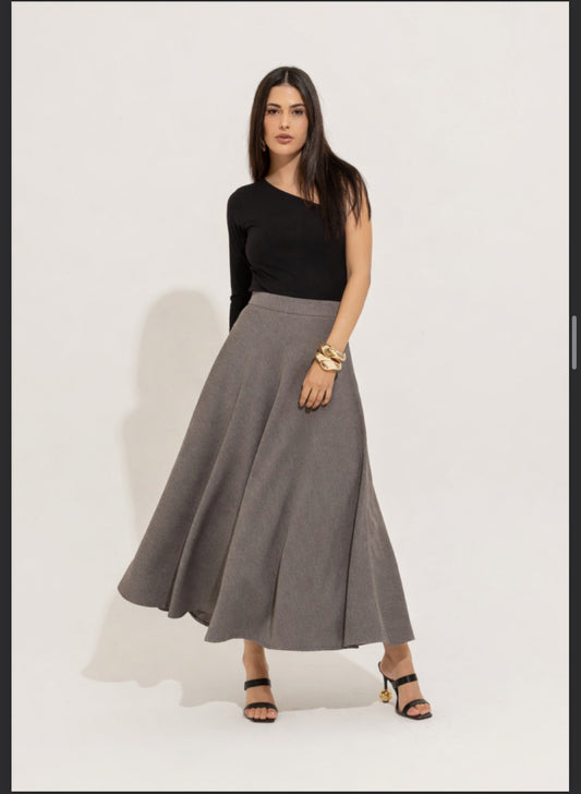 Blusa canelada um ombro