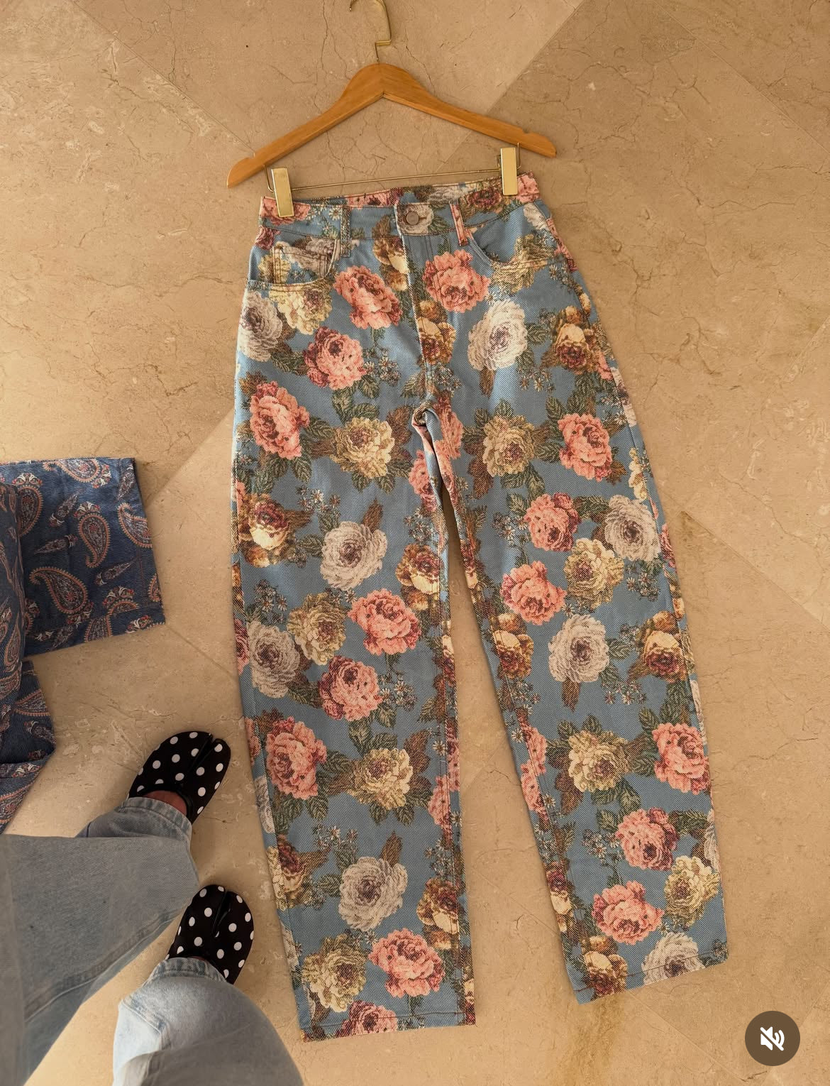Calça jeans barrel