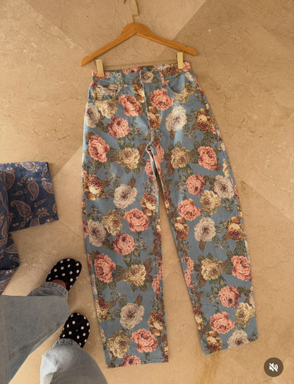 Calça jeans barrel