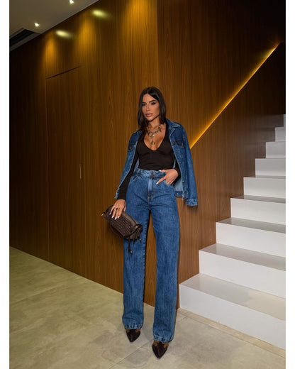 Calça wide leg kylie