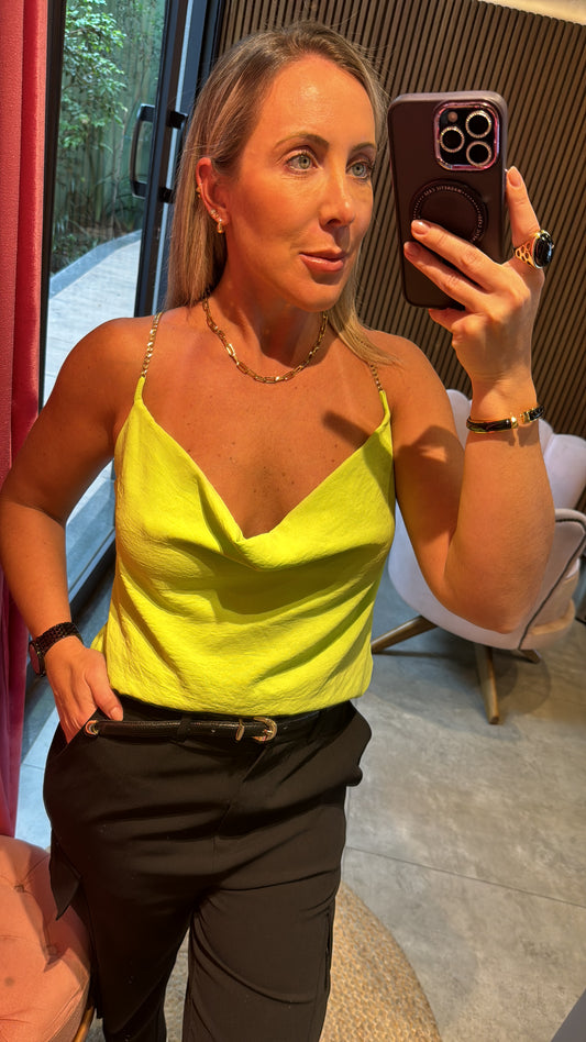 Blusa alça corrente