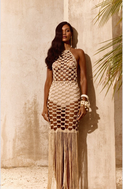 Vestido franja