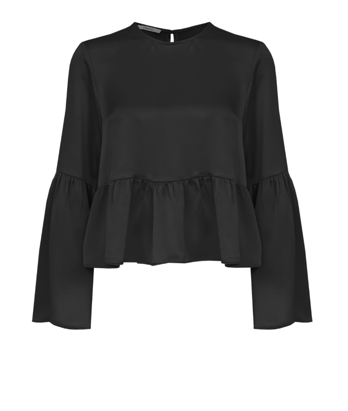 Blusa cetim babado