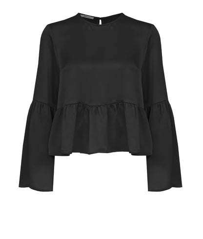Blusa cetim babado
