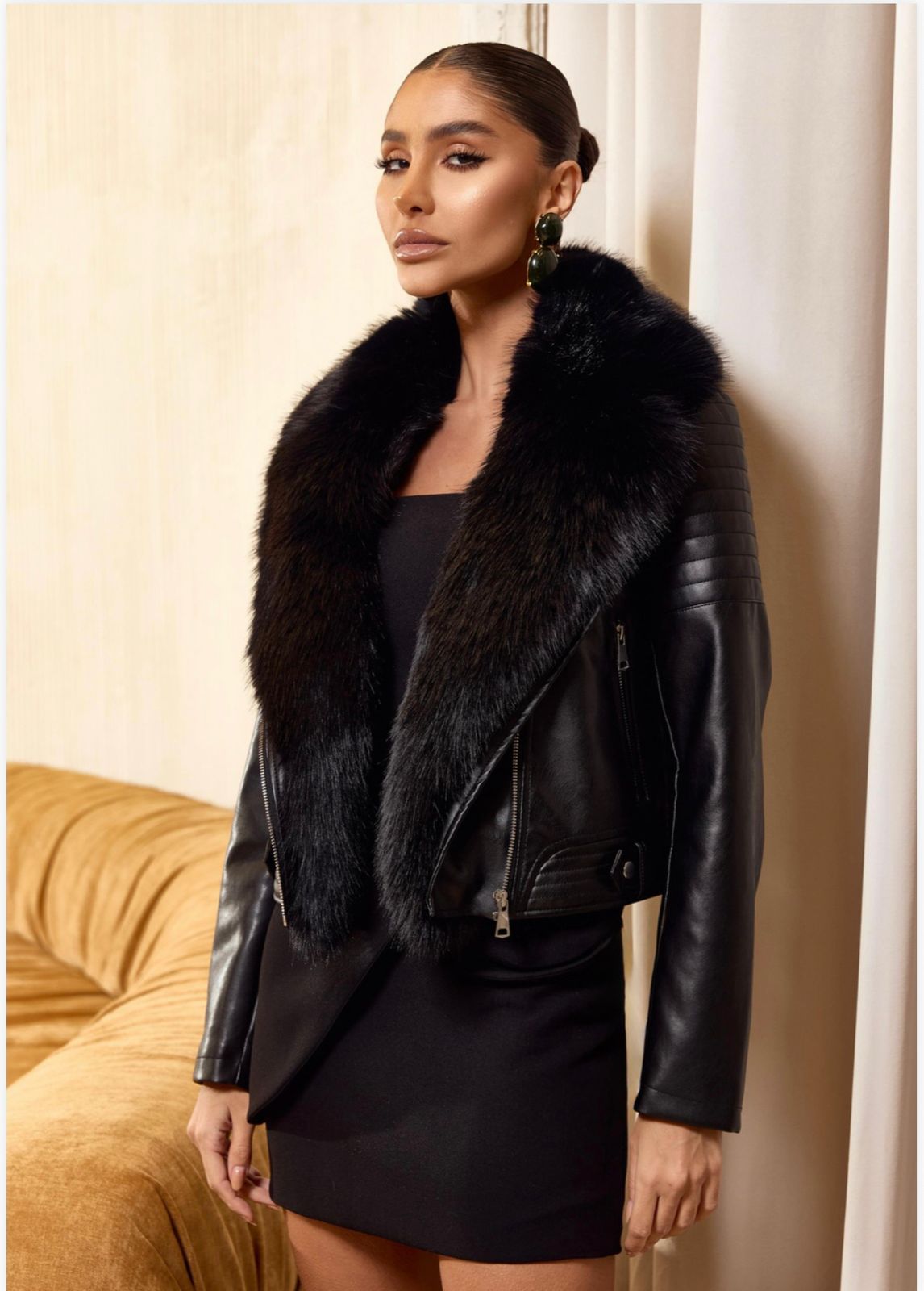 Jaqueta couro pelinho