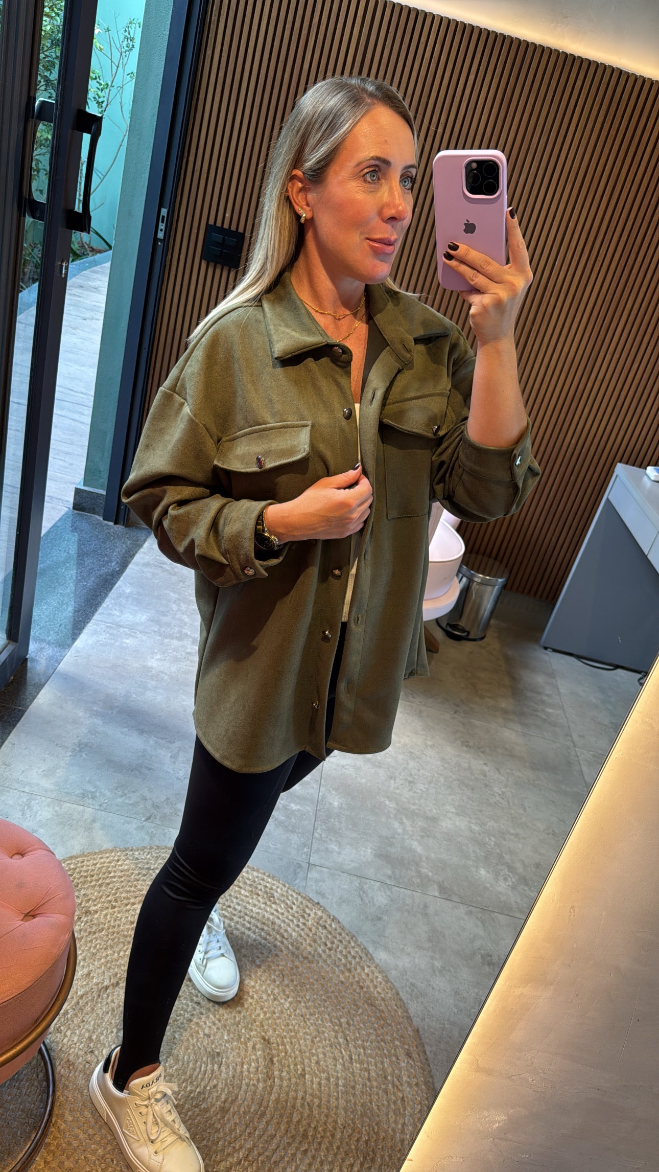 Camisa em suede
