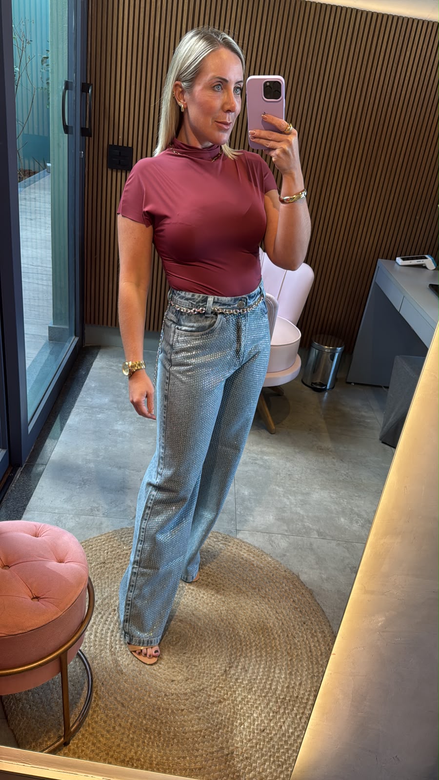 Calça com strass