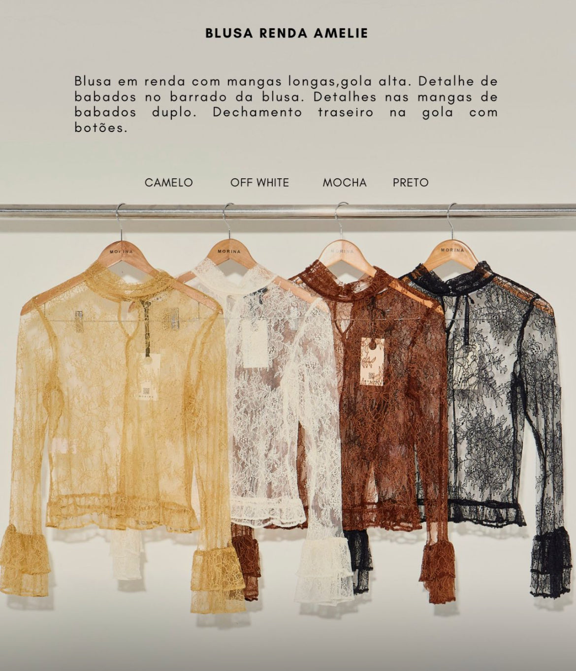 Blusa renda amelie