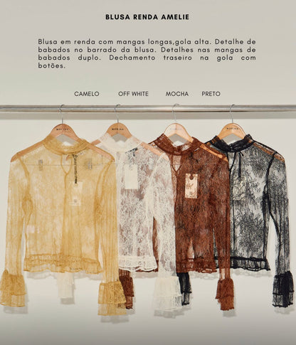 Blusa renda amelie