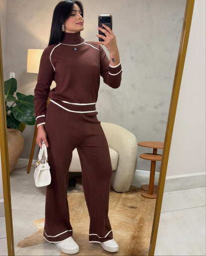 Conjunto em tricô importado