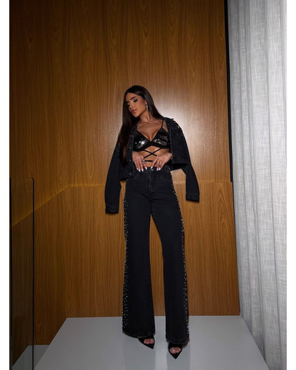 Calça wide leg Thais