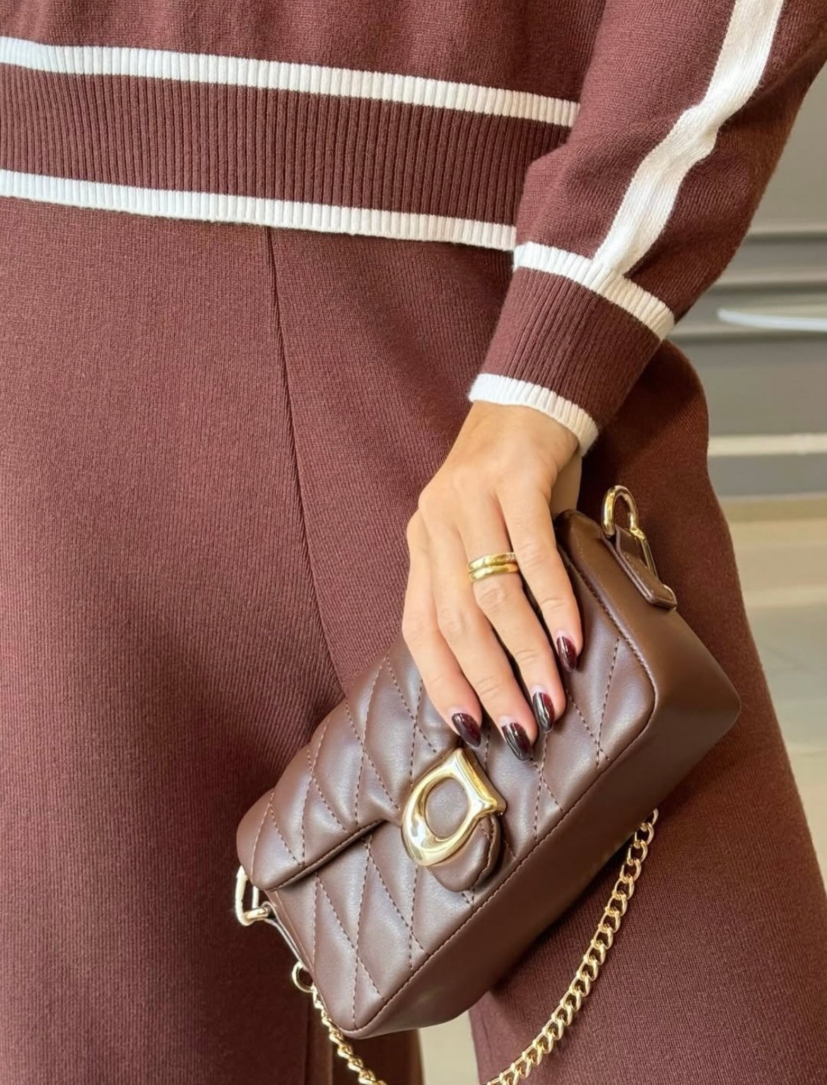 Conjunto em tricô importado