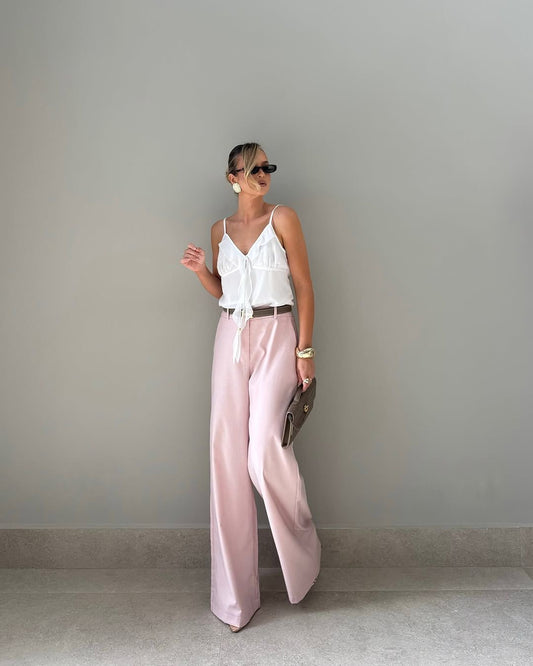 Regata chiffon  babado cascata