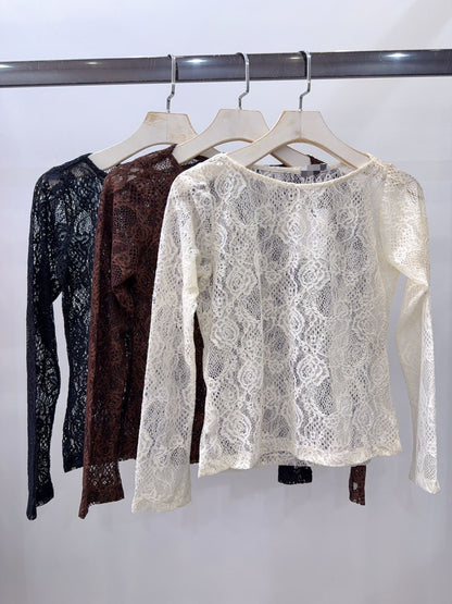 Blusa tule renda