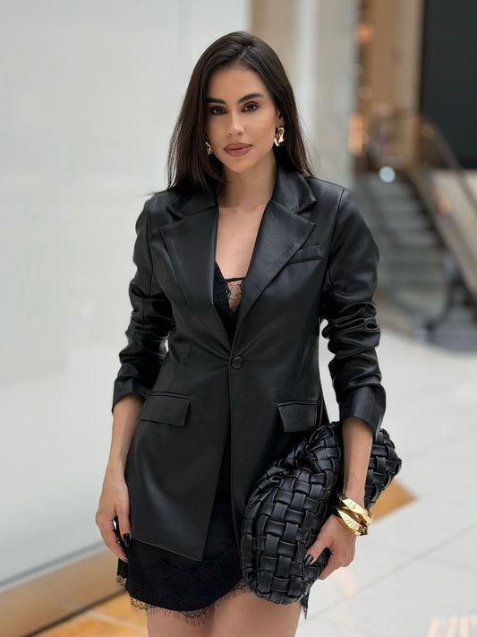 Blazer couro eco