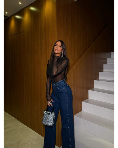 Calça wide Milye