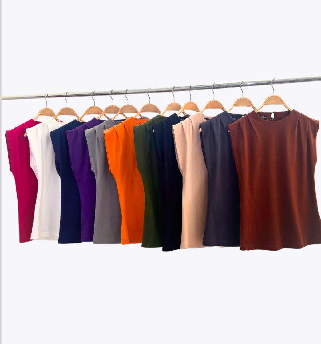 Blusa muscle pregas