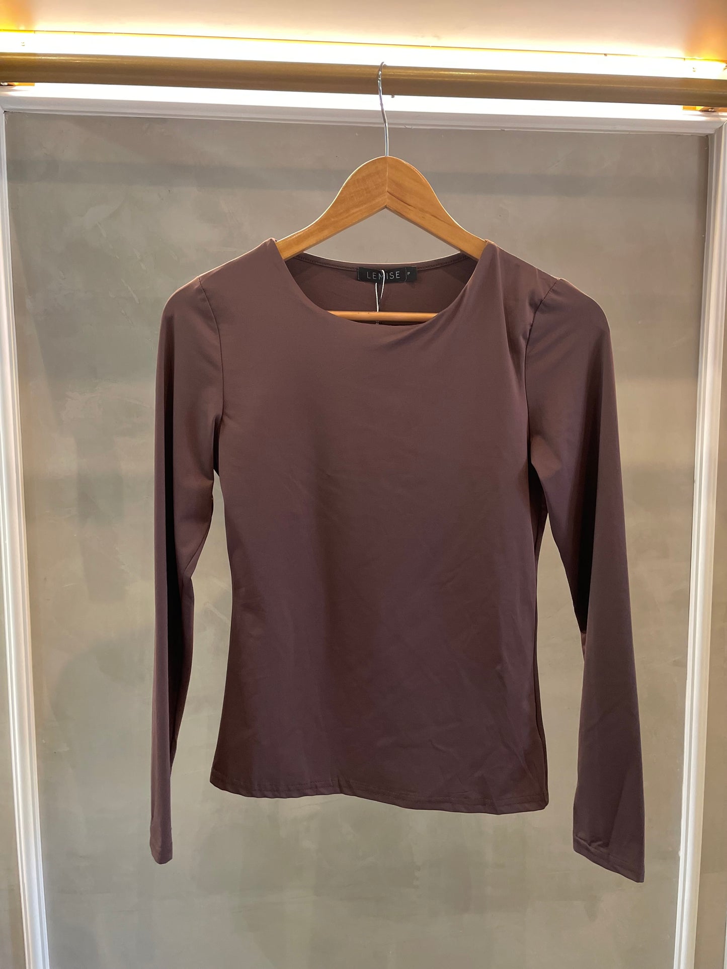 Blusa manga longa poliamida