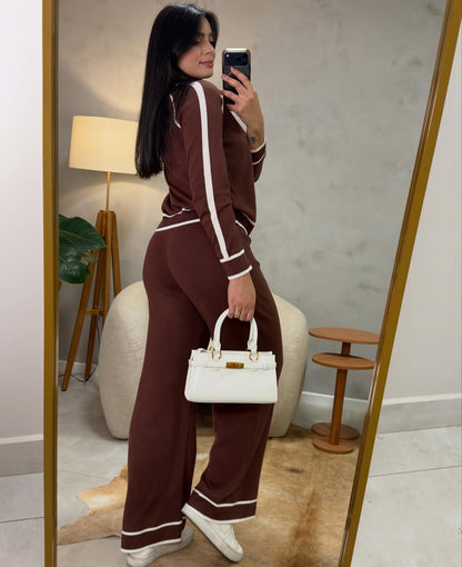 Conjunto em tricô importado