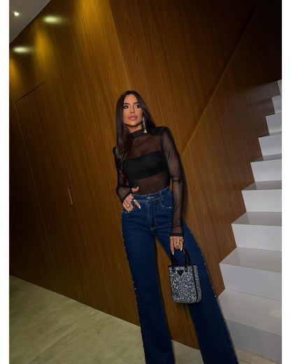 Calça wide Milye