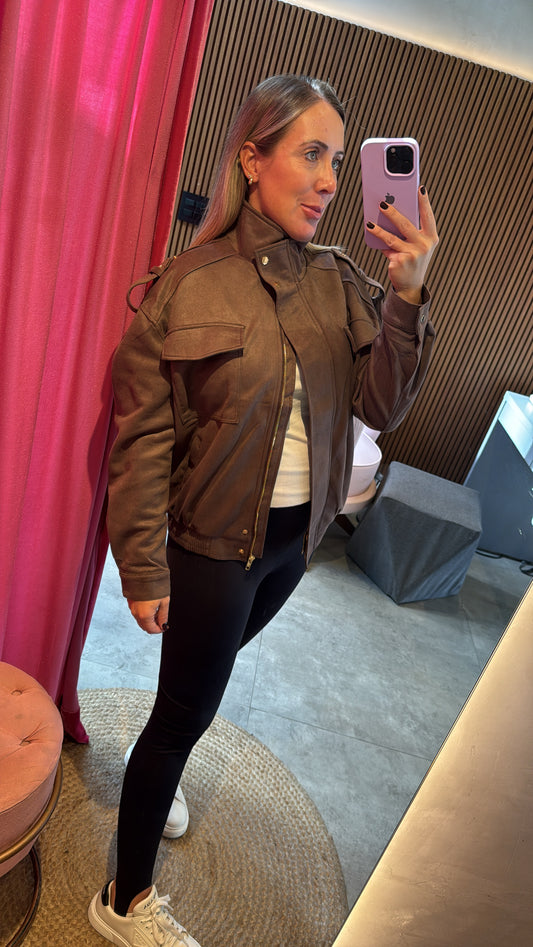 Jaqueta suede marcela