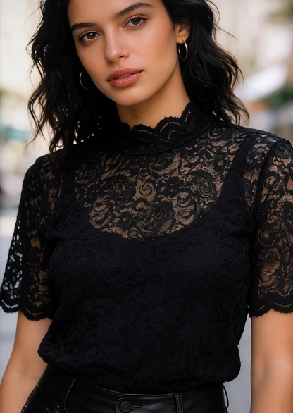 Blusa renda premium