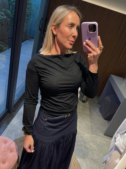 Blusa ombro a ombro poliamida
