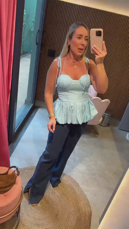 Top corset peplum Serena