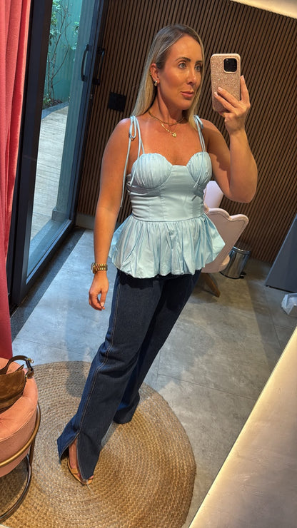 Top corset peplum Serena